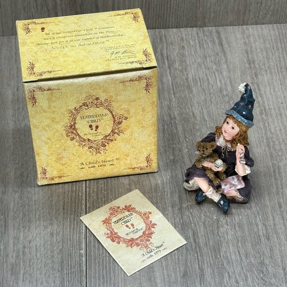 Boyds Yesterdays Child Dollstone Felicity & Bennington Toot Sweet Figurine #3568 - Picture 8 of 12